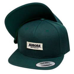 “Above” Snapback Cap – dark green