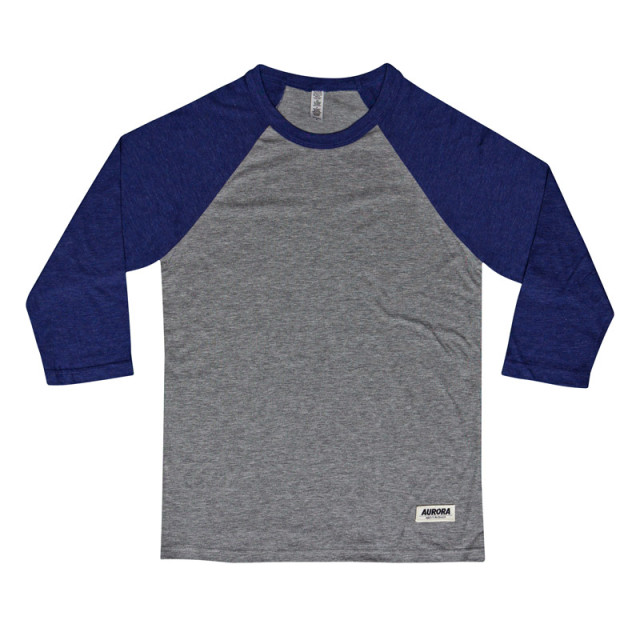 “Above” Baseball Shirt – grey